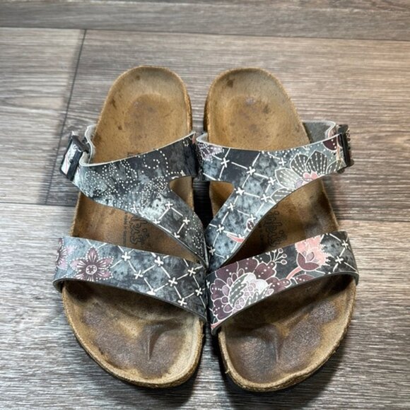 Birkis Birkenstock Sandals with Floral Design woman’s 39 (s15) - Picture 1 of 6